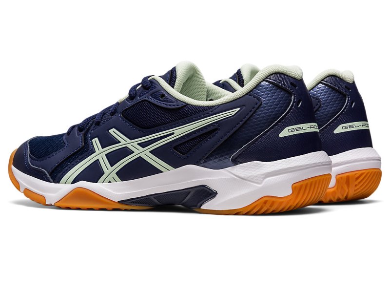 Tenis de Voleibol Asics Gel-rocket 10 Mujer Azul Marino Verdes | MX4401-848