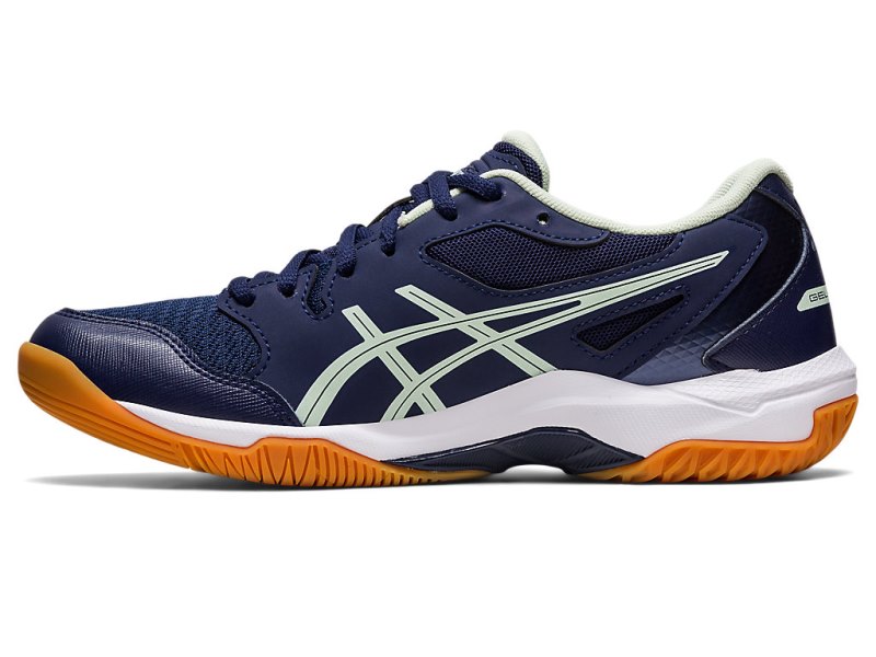 Tenis de Voleibol Asics Gel-rocket 10 Mujer Azul Marino Verdes | MX4401-848