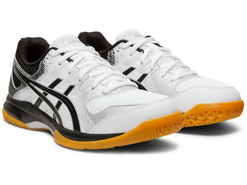 Tenis de Voleibol Asics Gel-rocket 9 Mujer Blancos Negros | MX4527-110