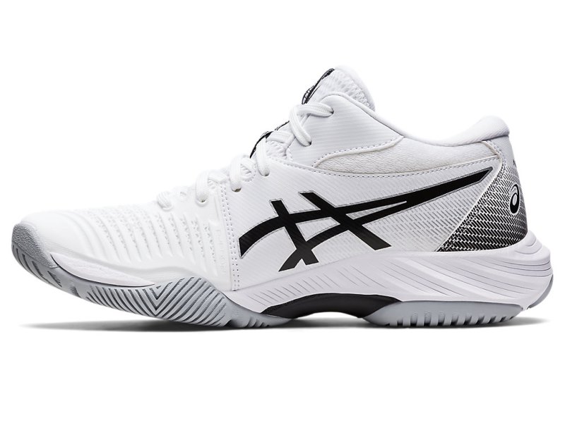 Tenis de Voleibol Asics Netburner Ballistic FF MT 3 Mujer Blancos Negros | MX1658-543