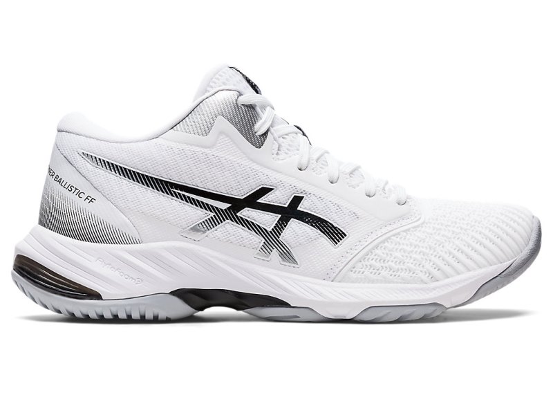 Tenis de Voleibol Asics Netburner Ballistic FF MT 3 Mujer Blancos Negros | MX1658-543