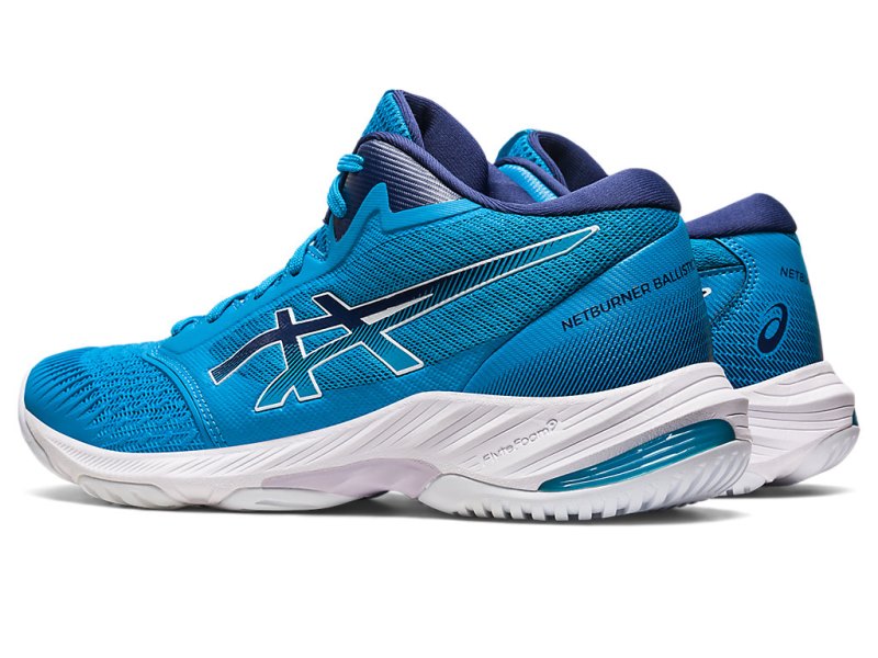 Tenis de Voleibol Asics Netburner Ballistic FF MT 3 Hombre Azules Azules Azules | MX3627-465