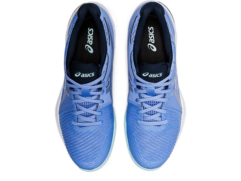 Tenis de Voleibol Asics Netburner Ballistic FF 2 Mujer Azules Plateados | MX4402-795