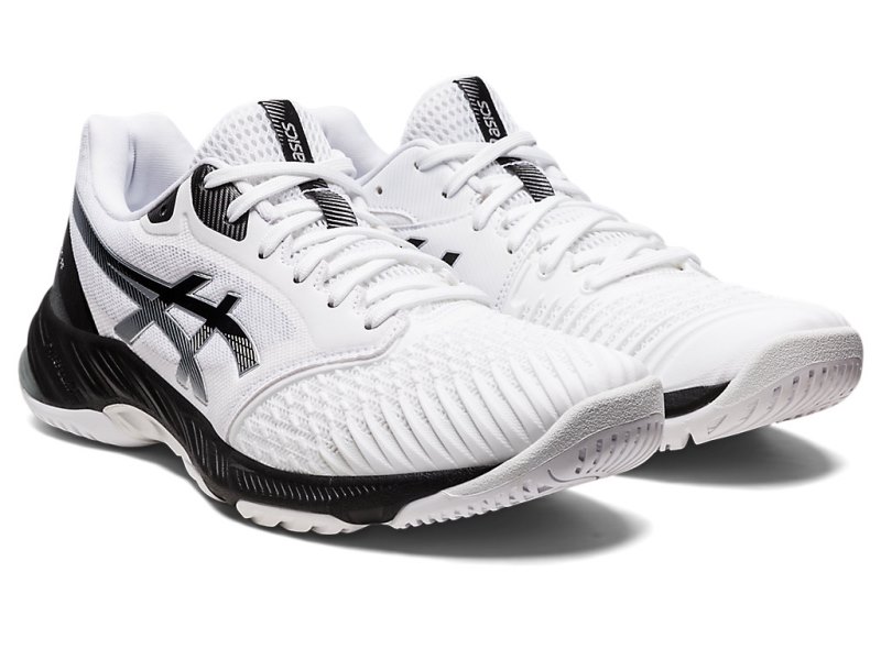 Tenis de Voleibol Asics Netburner Ballistic FF 3 Hombre Blancos Negros | MX4449-637