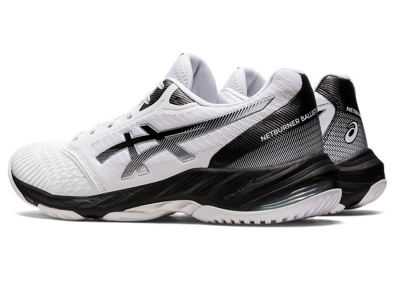 Tenis de Voleibol Asics Netburner Ballistic FF 3 Hombre Blancos Negros | MX4449-637