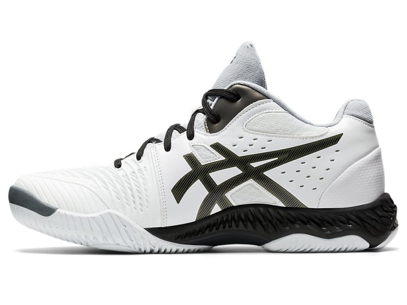 Tenis de Voleibol Asics Netburner Ballistic FF MT 2 Hombre Blancos Negros | MX5678-399