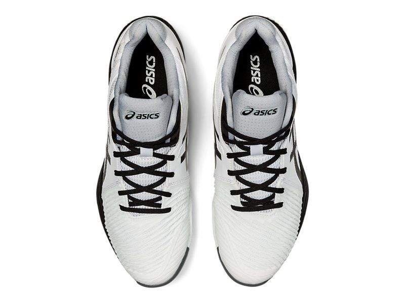 Tenis de Voleibol Asics Netburner Ballistic FF MT 2 Hombre Blancos Negros | MX5678-399