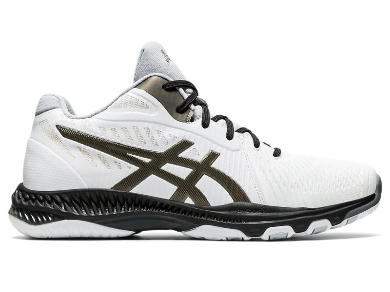 Tenis de Voleibol Asics Netburner Ballistic FF MT 2 Hombre Blancos Negros | MX5678-399