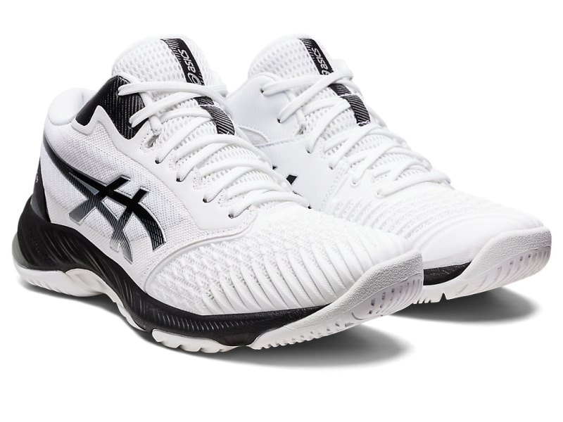 Tenis de Voleibol Asics Netburner Ballistic FF MT 3 Hombre Blancos Negros | MX6144-963