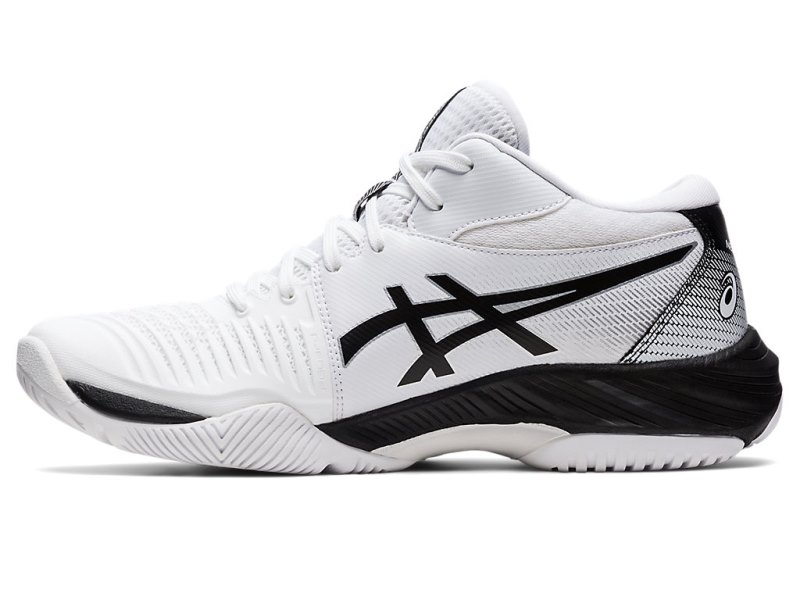 Tenis de Voleibol Asics Netburner Ballistic FF MT 3 Hombre Blancos Negros | MX6144-963