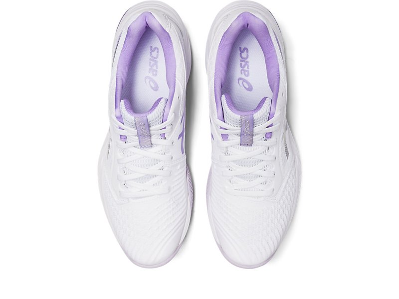 Tenis de Voleibol Asics Netburner Ballistic FF 3 Mujer Blancos Morados | MX8012-564