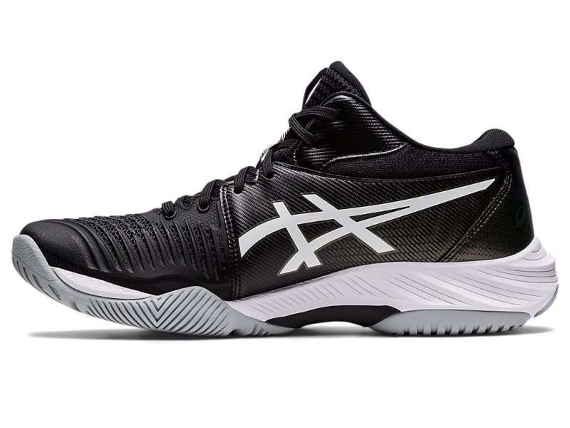 Tenis de Voleibol Asics Netburner Ballistic FF MT 3 Hombre Negros Blancos | MX8420-211