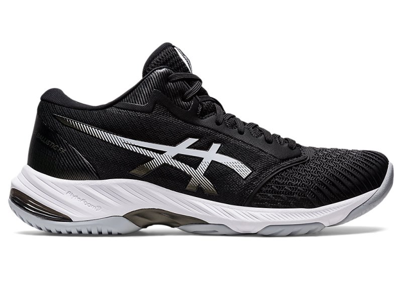 Tenis de Voleibol Asics Netburner Ballistic FF MT 3 Hombre Negros Blancos | MX8420-211