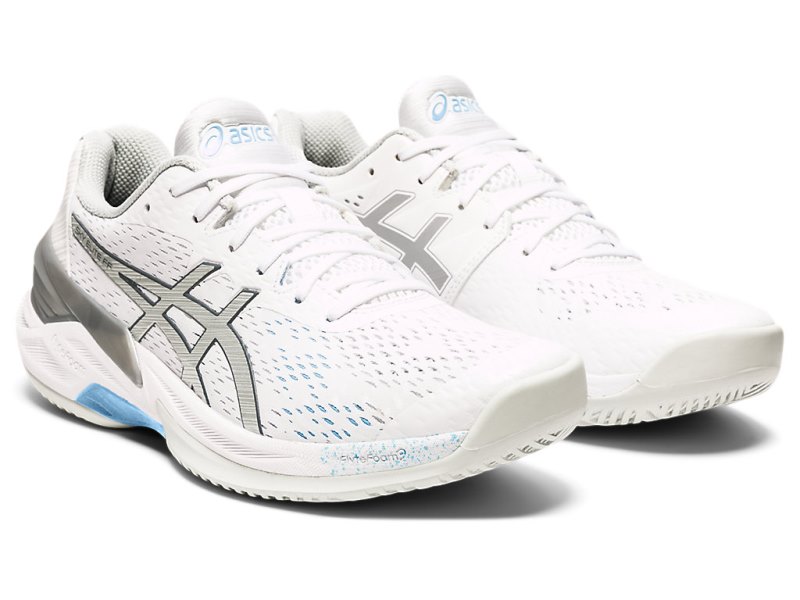 Tenis de Voleibol Asics Sky Elite FF Mujer Blancos Plateados | MX7082-269