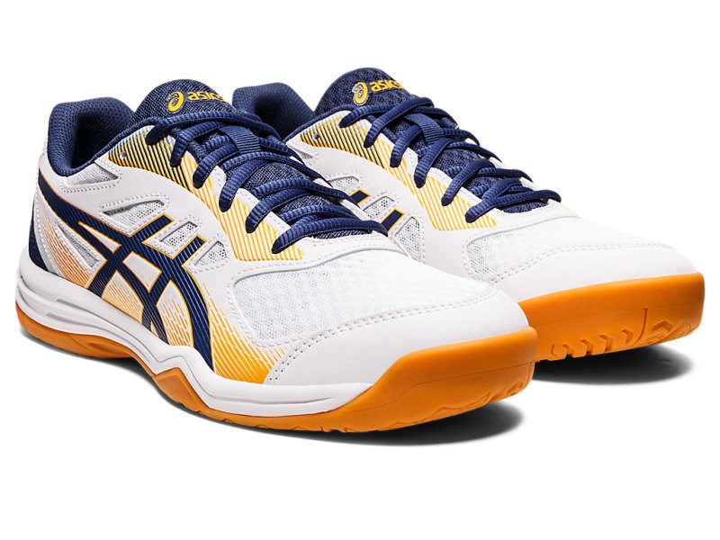 Tenis de Voleibol Asics Upcourt 5 Hombre Blancos Azules | MX2375-784