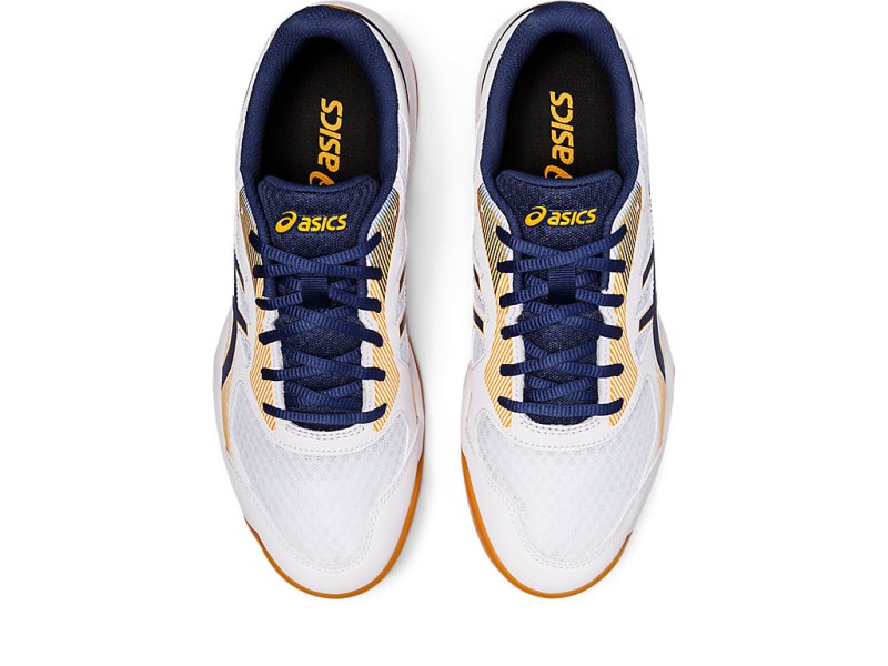 Tenis de Voleibol Asics Upcourt 5 Hombre Blancos Azules | MX2375-784