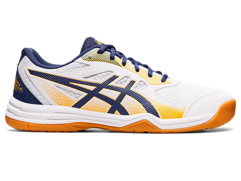 Tenis de Voleibol Asics Upcourt 5 Hombre Blancos Azules | MX2375-784