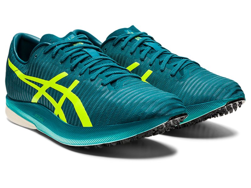 Tenis Track & Field Asics Metaspeed LD Hombre Verdes Oscuro Amarillos | MX2765-973