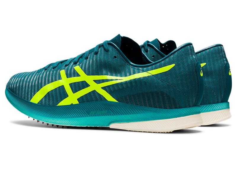 Tenis Track & Field Asics Metaspeed LD Hombre Verdes Oscuro Amarillos | MX2765-973