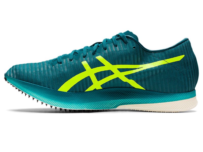 Tenis Track & Field Asics Metaspeed LD Hombre Verdes Oscuro Amarillos | MX2765-973