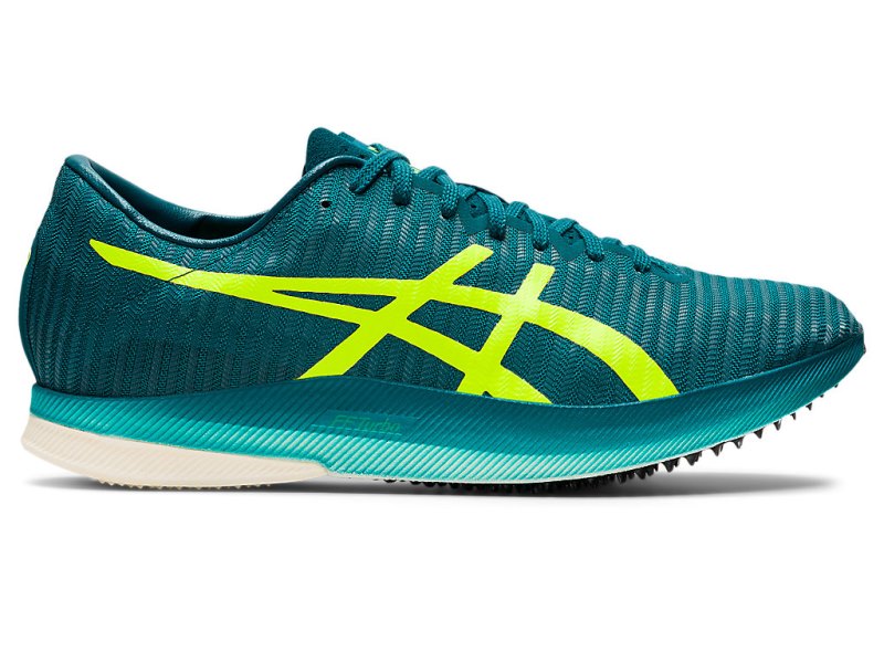 Tenis Track & Field Asics Metaspeed LD Hombre Verdes Oscuro Amarillos | MX2765-973