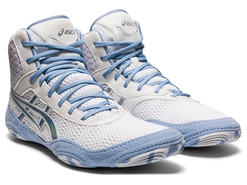 Zapatillas Wrestling Asics Matblazer Mujer Blancos Azules Claro | MX8973-936