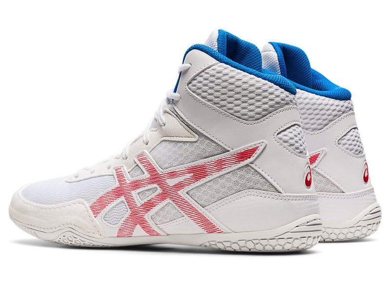 Zapatillas Wrestling Asics Matcontrol 2 Hombre Blancos Rojos | MX9639-469