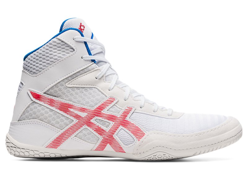 Zapatillas Wrestling Asics Matcontrol 2 Hombre Blancos Rojos | MX9639-469