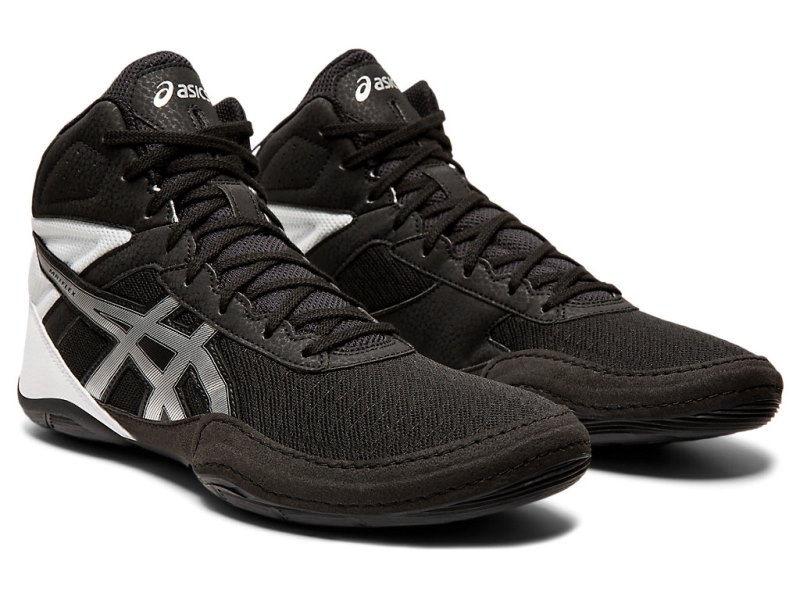 Zapatillas Wrestling Asics Matflex 6 Hombre Negros Plateados | MX2492-963