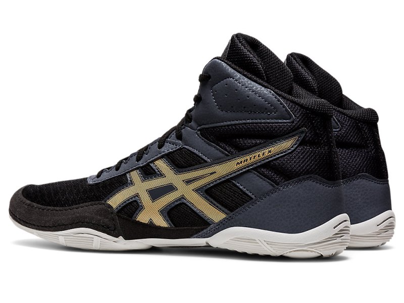 Zapatillas Wrestling Asics Matflex 6 Hombre Negros Amarillos | MX7045-468