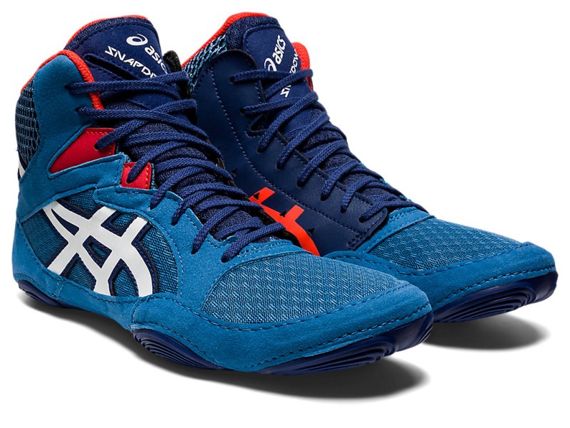 Zapatillas Wrestling Asics Snapdown 3 Hombre Azur Blancos | MX9739-284