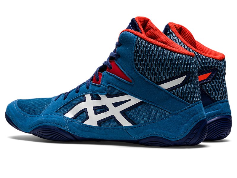 Zapatillas Wrestling Asics Snapdown 3 Hombre Azur Blancos | MX9739-284