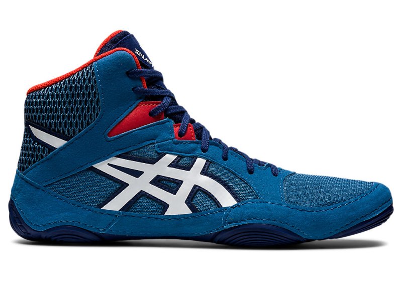 Zapatillas Wrestling Asics Snapdown 3 Hombre Azur Blancos | MX9739-284