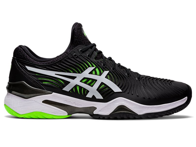 Zapatos de Tenis Asics Court FF 2 Hombre Negros Verdes | MX2469-329