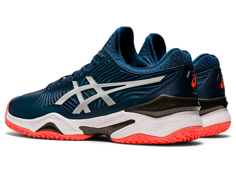 Zapatos de Tenis Asics Court FF 2 OC Hombre Azules Blancos | MX6699-754