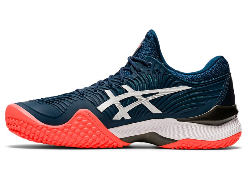 Zapatos de Tenis Asics Court FF 2 OC Hombre Azules Blancos | MX6699-754