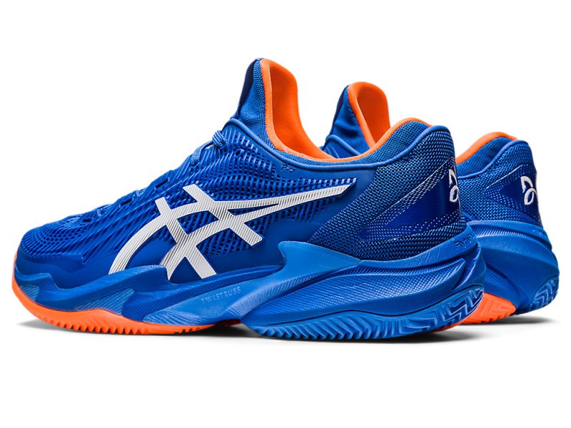 Zapatos de Tenis Asics Court FF 3 Novak Clay Hombre Azules Blancos | MX4244-299