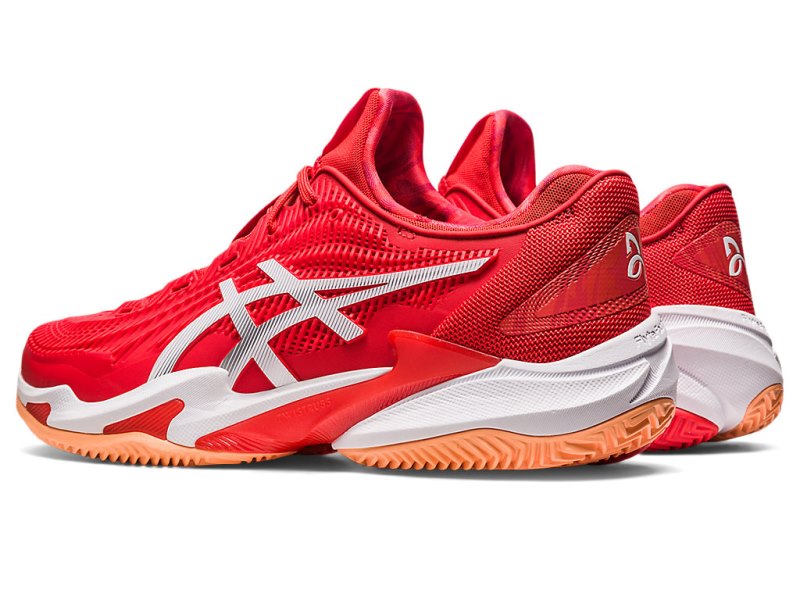 Zapatos de Tenis Asics Court FF 3 Novak Clay Hombre Rojos Blancos | MX7618-338