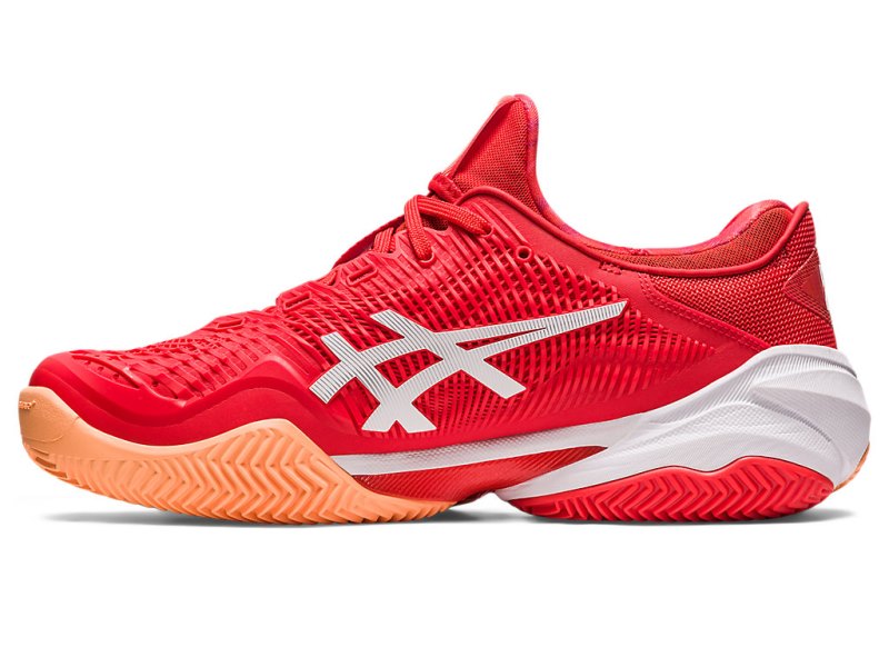 Zapatos de Tenis Asics Court FF 3 Novak Clay Hombre Rojos Blancos | MX7618-338