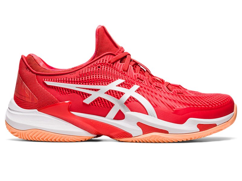 Zapatos de Tenis Asics Court FF 3 Novak Clay Hombre Rojos Blancos | MX7618-338