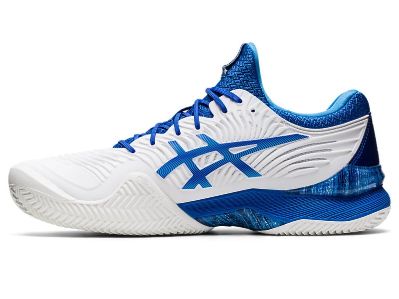 Zapatos de Tenis Asics Court FF Novak Clay Hombre Blancos Azules | MX7307-998