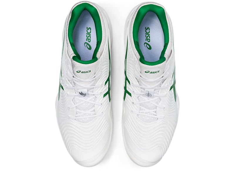 Zapatos de Tenis Asics Court FF Novak Hombre Blancos Verdes | MX4618-303