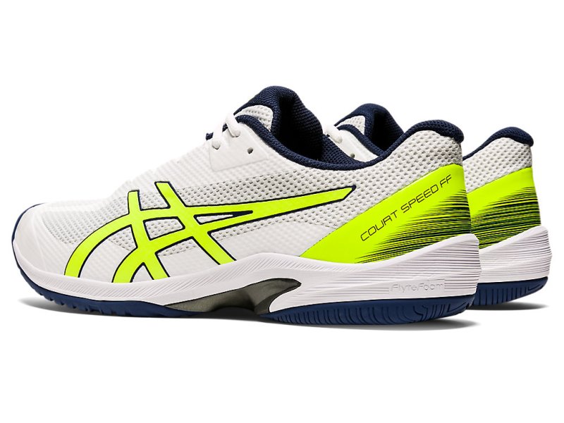 Zapatos de Tenis Asics Court Speed FF Hombre Blancos Amarillos | MX8129-588