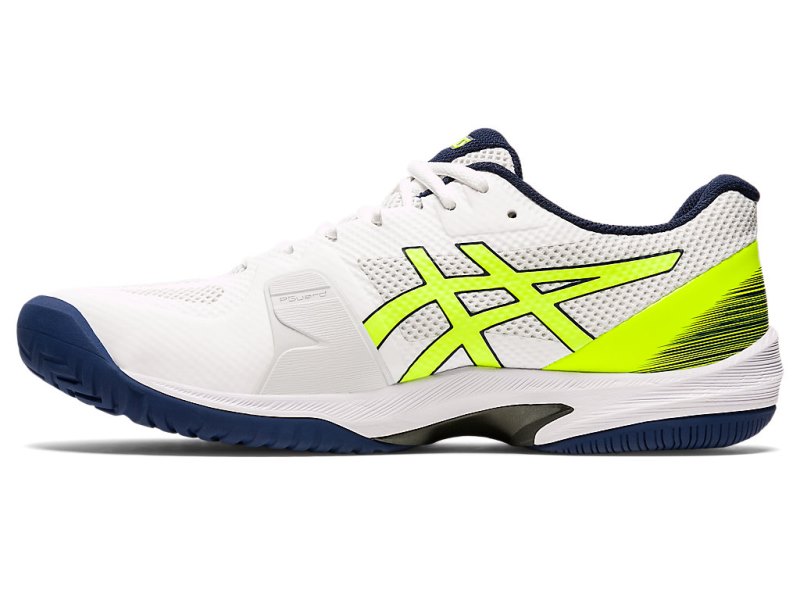 Zapatos de Tenis Asics Court Speed FF Hombre Blancos Amarillos | MX8129-588