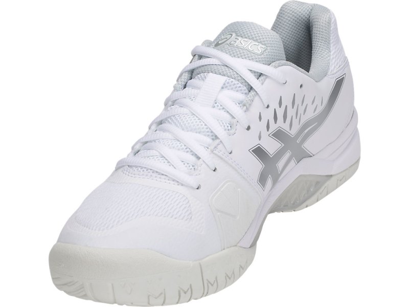 Zapatos de Tenis Asics Gel-challenger 12 Hombre Blancos Plateados | MX0883-610