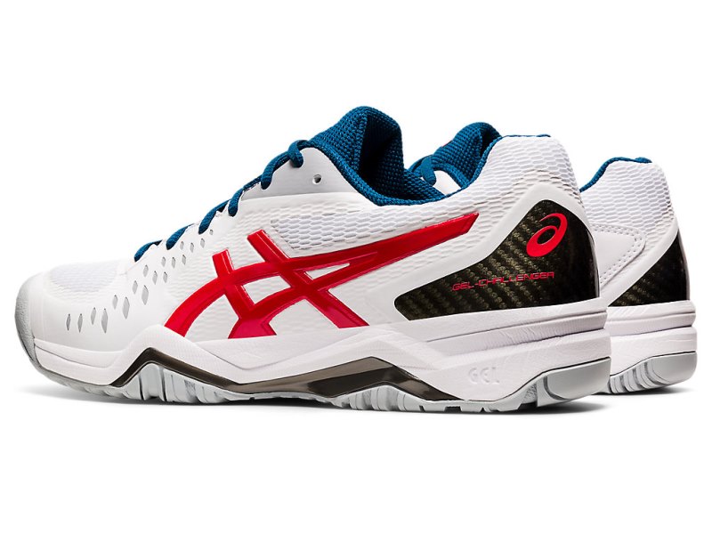 Zapatos de Tenis Asics Gel-challenger 12 Hombre Blancos Rojos | MX7319-095