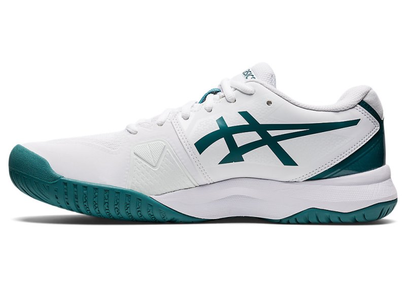 Zapatos de Tenis Asics Gel-challenger 13 Hombre Blancos Verdes Oscuro | MX1448-777