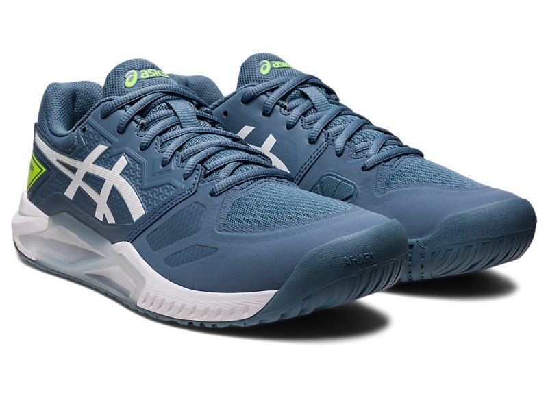 Zapatos de Tenis Asics Gel-challenger 13 Hombre Grises Azules Blancos | MX2849-388