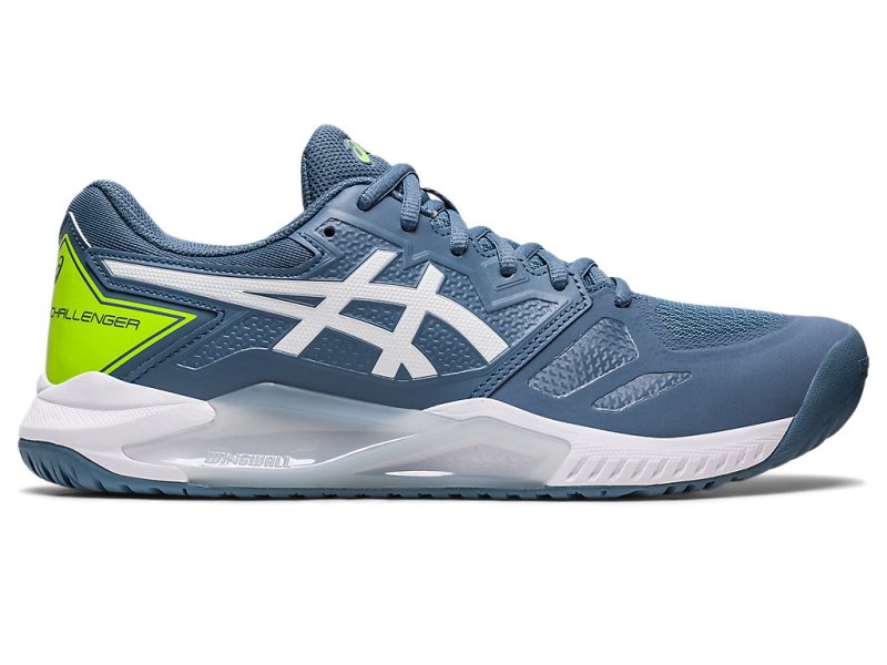 Zapatos de Tenis Asics Gel-challenger 13 Hombre Grises Azules Blancos | MX2849-388