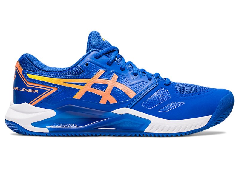 Zapatos de Tenis Asics Gel-challenger 13 Clay Hombre Azules Naranjas | MX6368-307